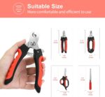 Dog Nail Clippers Trimmer Set, Quick Safety Guard to Avoid Over-Cutting, Stainle... - Image 5