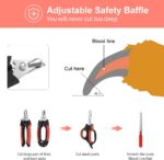 Dog Nail Clippers Trimmer Set, Quick Safety Guard to Avoid Over-Cutting, Stainle... - Image 6