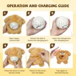 Moving Dog Ball, Jumping Squeaky Interactive Dog Toys, Plush Chew Toys for Small... - Image 7