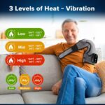 Shoulder Heating Pad with Massage, Cordless Heated Shoulder Wrap for Pain Relief... - Image 3