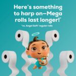 Angel Soft Toilet Paper, 4 Mega Rolls = 16 Regular Rolls, Soft and Strong Toilet... - Image 5