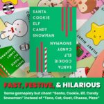 Santa Cookie Elf Candy Snowman Christmas Edition Holiday Card Game by Taco Cat G... - Image 6