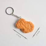 tenghong2021 Imitation Food Keychain Fried Chicken Leg Nuggets Wing Creative Key... - Image 3