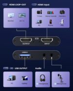 4K HDMI Capture Card for Streaming, 1080P 60FPS USB 3.0/Type-C Game Video Captur... - Image 6