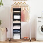 MAX Houser 6 Tier Shelf Hanging Closet Organizer, Closet Hanging Shelf with 2 St... - Image 7