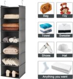 MAX Houser 6 Tier Shelf Hanging Closet Organizer, Closet Hanging Shelf with 2 St... - Image 10