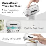 Kitchen Mama Orbit One Rechargeable Electric Can Opener, White | Hands-free, USB... - Image 4