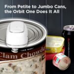 Kitchen Mama Orbit One Rechargeable Electric Can Opener, White | Hands-free, USB... - Image 5