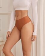oshkang Thongs for Womens High Waisted Seamless for Women Underwear Sexy Breatha... - Image 3