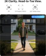 Aqara Doorbell Camera G400 with Chime, Wired/PoE, HomeKit Secure Video, 2K HD He... - Image 4