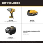 DEWALT 20V MAX Cordless Impact Wrench with Hog Ring Anvil, Brushless High Torque... - Image 3