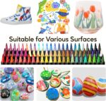 Recheel 30 Colors Acrylic Paint Markers, Dual Tip Fine and Brush Tips for Detail... - Image 9