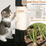 FDW | 54" Cat Tree Tower | Dark Gray | Multi-Level Indoor Activity Center with S... - Image 4