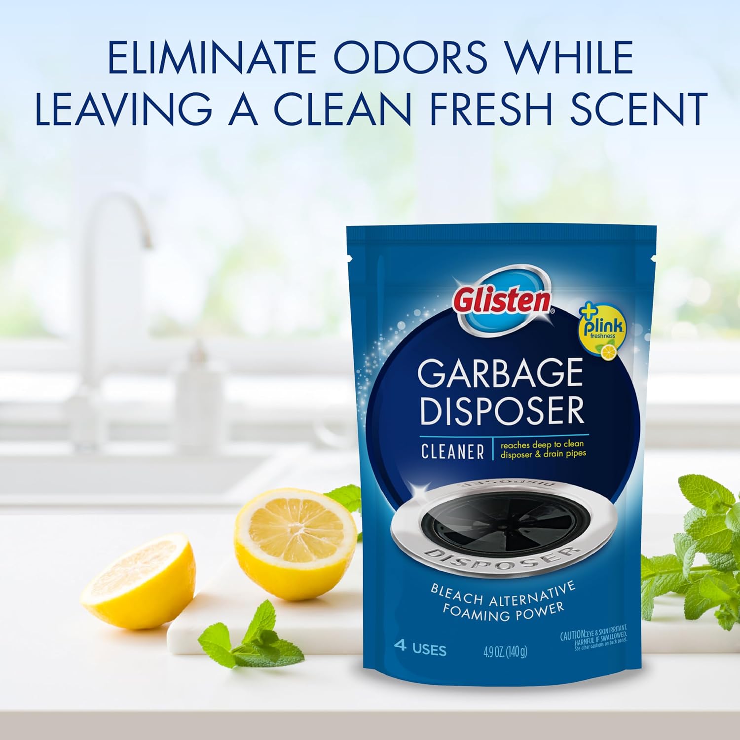 Glisten Garbage Disposer Cleaner and Freshener, Sink Disposal Odor Eliminator wi... - Image 7