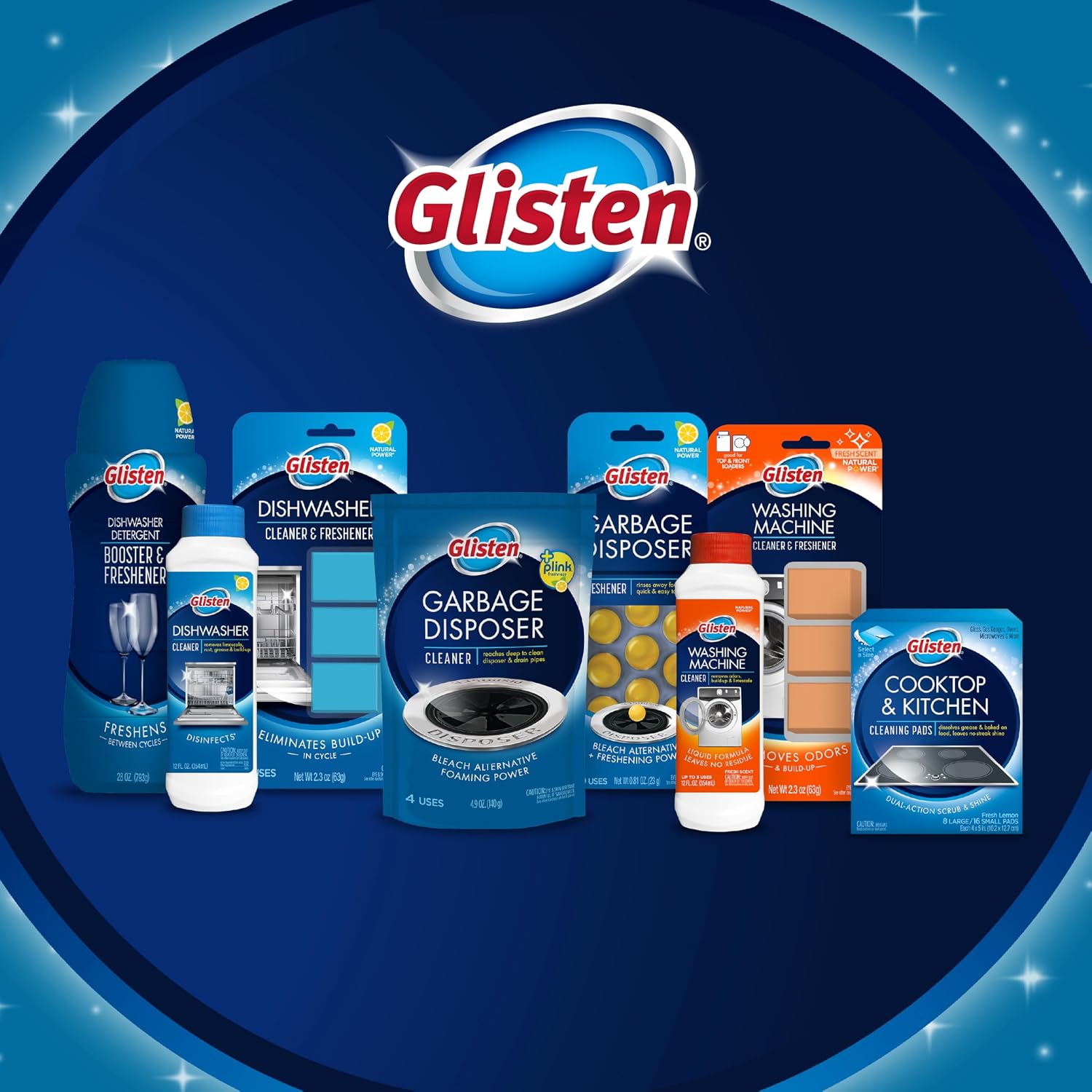 Glisten Garbage Disposer Cleaner and Freshener, Sink Disposal Odor Eliminator wi... - Image 9