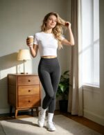 Blisset 3 Pack High Waisted Leggings for Women with Pockets Soft Active Tummy Co... - Image 4