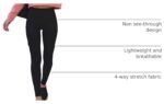 Blisset 3 Pack High Waisted Leggings for Women with Pockets Soft Active Tummy Co... - Image 5