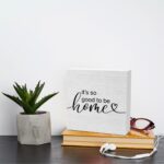 Motivational Good To Be Home Living Room Decor Accessories Rustic Wooden Box Sig... - Image 4