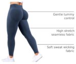 Ieumaz Scrunch Butt Lifting Leggings for Women Seamless Workout Yoga Pants | Squ... - Image 5