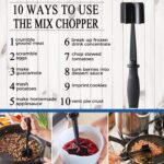 Meat Chopper, 5 Curve Blades Ground Beef Masher, Heat Resistant Meat Masher Tool... - Image 3