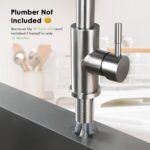 Kitchen Faucet with Pull Down Sprayer, High Arc Brushed Nickel Single Handle Kit... - Image 6