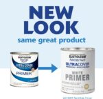 Rust-Oleum Brush On Painter's Touch Latex Paint, Flat White Primer | Interior/Ex... - Image 3