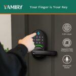Smart Door Handle Lock with Keypad: Yamiry Fingerprint Smart Knob - Keyless Entr... - Image 4