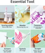 Sooez Weeding Tools for Vinyl, 6PCS Basic Tools Set, Precision Craft Vinyl Tool ... - Image 3