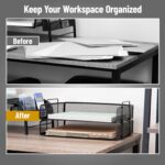 Mind Reader Stackable Paper Tray, Desktop Organizer, File Storage, Office, Metal... - Image 6