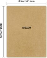 Kraft Paper,Kraft Cardstock for Arts, Crafts, Office, 70 Sheets 8.5 x 11 Inches ... - Image 3