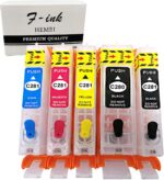 F-ink 5 Colors Empty Refillable Ink Cartridges Replacement for Canon 280XXL 281X... - Image 3