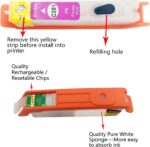 F-ink 5 Colors Empty Refillable Ink Cartridges Replacement for Canon 280XXL 281X... - Image 5