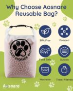 Pet Food Storage Bag for Travel - Transparent Leak-Proof Dog Food Container with... - Image 4