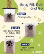 Pet Food Storage Bag for Travel - Transparent Leak-Proof Dog Food Container with... - Image 6