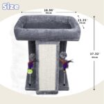 TWDEPART Cat Tree Tower with Cat Scratching Post for Indoor Cats, Activity Centr... - Image 3