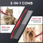 Tpotato Deshedding Dog Brush for Long Haired Dogs Cats,Undercoat Shedding Rake f... - Image 4