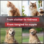 Tpotato Deshedding Dog Brush for Long Haired Dogs Cats,Undercoat Shedding Rake f... - Image 7