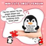 Gifts for Him Her Boyfriend Girlfriend, To My Love Handmade Crochet Mini Penguin... - Image 3