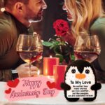Gifts for Him Her Boyfriend Girlfriend, To My Love Handmade Crochet Mini Penguin... - Image 6