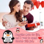 Gifts for Him Her Boyfriend Girlfriend, To My Love Handmade Crochet Mini Penguin... - Image 7