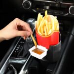 French Fry Holder and Sauce Holder Set for Car, Funny Useful White Elephant Gift... - Image 4