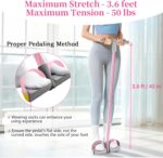 Pedal Resistance Bands with Handles, Durable 6-Tubes Multifunction Pedal Resista... - Image 8