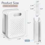Goderewild Collapsible Laundry Basket, Space-Saving Wall-Mounted Hamper, Detacha... - Image 3