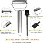 Sunkuka Potato Apple Vegetable Peeler Julienne Peeler for Kitchen - 3 in 1 Y Pee... - Image 7