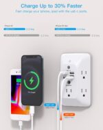 Outlet Extender with Night Light, Multi Plug Wall Outlet, Surge Protector | Mult... - Image 5