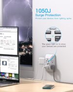 Outlet Extender with Night Light, Multi Plug Wall Outlet, Surge Protector | Mult... - Image 7