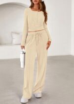 PRETTYGARDEN Women's 2026 Fall Trendy 2 Piece Outfits Lounge Sets Long Sleeve To... - Image 3