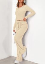 PRETTYGARDEN Women's 2026 Fall Trendy 2 Piece Outfits Lounge Sets Long Sleeve To... - Image 9