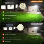 MIHANI Solar Lights Outdoor, Quick Charge Solar Motion Deck Lights Outdoor for D... - Image 5