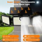 MIHANI Solar Lights Outdoor, Quick Charge Solar Motion Deck Lights Outdoor for D... - Image 7